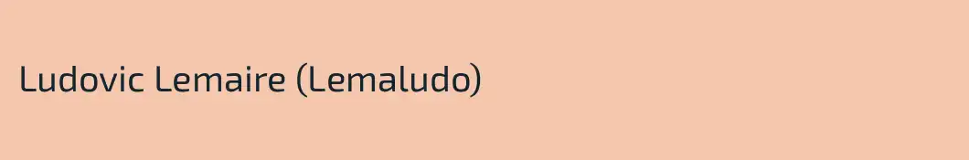 Ludovic Lemaire (Lemaludo)